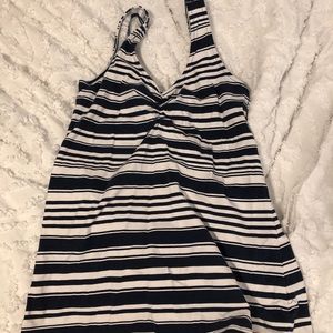 Torrid 00 Tank Navy Blue Stripe